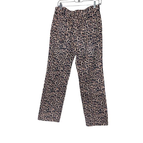 J. Crew Leopard Print Jeans Mid-Rise Slouchy Statement Animal Print Size 26 - Picture 4 of 10